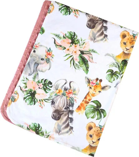 Honey Lemonade - Manta de bebé de felpa suave y ligera de punto minky para recién nacido de 30 x 40 pulgadas - Manta suave para niños y niñas -