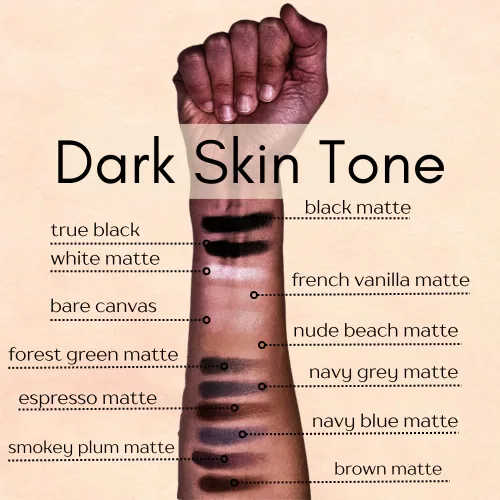 Miniatura 6 de Sombra de ojos en polvo prensado mate, pigmento profundo, brillo de lujo, sombras de ojos negras, sin talco ni parabenos, vegano, sin pruebas