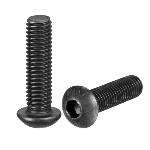 Miniatura 9 de uxcell Tornillos de cabeza de botón hexagonal M8x40mm Tornillos de acero de aleación 10pcs