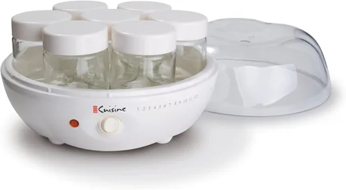 Miniatura 2 de Euro Cuisine YM80 Máquina eléctrica para hacer yogurt - Promueve la salud intestinal con yogur casero rico en probióticos - Incubadora de yogur