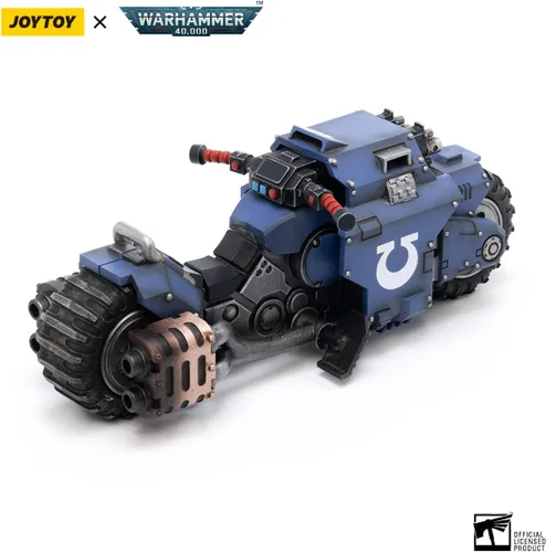 Miniatura 2 de YIZRIO JoyToy Warhammer 40K Figura de acción 1:18 Ultramarines Moto Outriders Modelo de Vehículo Juguete a juego