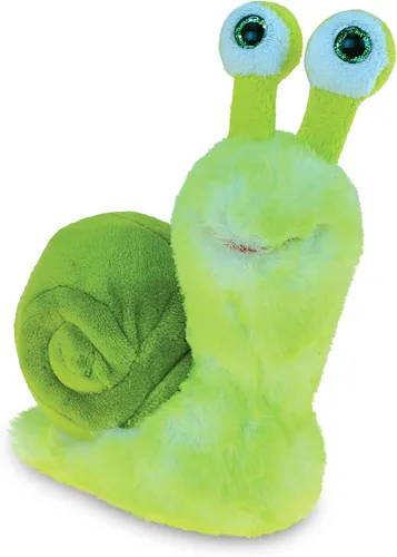 DolliBu - Peluche de caracol verde, súper suave, lindo juguete de peluche realista para niños y niñas, adorable juguete de peluche para bebés, niños