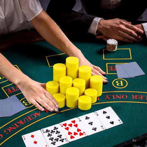 Miniatura 6 de Leitee 500 fichas de póquer de plástico amarillo a granel de 1.5 pulgadas, mini fichas de bingo de 1.5 pulgadas, marcadores de fichas en blanco