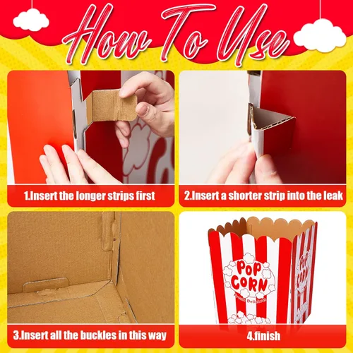 Miniatura 5 de Caja gigante de palomitas de maíz con bomba de globos y globos, soporte de exhibición de palomitas de maíz, decoración para noche de cine