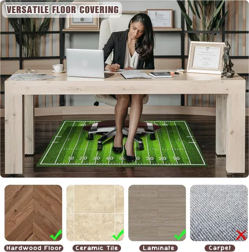 Miniatura 2 de Gaming Chair Mat for Hardwood Floor 36"X 48" Heavy Duty Office Desk Chair Rug for Under Game Rolling Chairs Computer Decor Protect Mats Low Pile