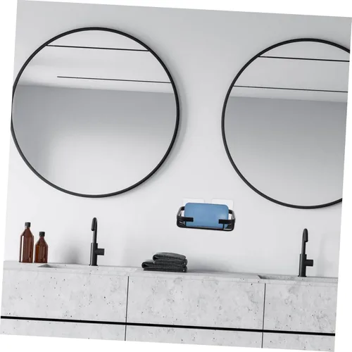 Miniatura 2 de COLLBATH 1 juego de jabonera de pared bandeja escurridor de jabón montado en la pared Soporte de jabón de baño Bandeja de secado Fregadero Estante