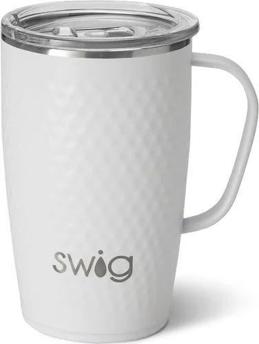 Miniatura 27 de Swig Life Taza de Viaje de 18 oz, Vaso Aislante con Asa y Tapa, Taza de Café de Viaje, Compatible con Portavasos, Acero Inoxidable, Vaso de 18 oz