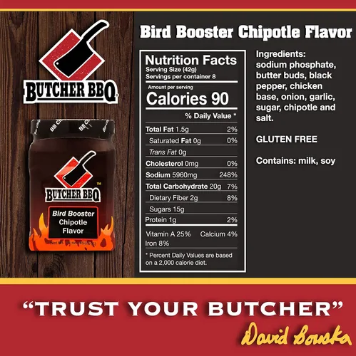 Miniatura 6 de Butcher BBQ Potenciador de aves de pollo chipotle de 12 oz