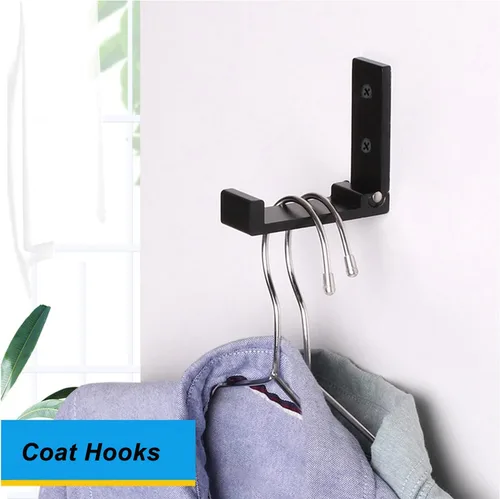 Miniatura 5 de ZEYU Ganchos Plegables para Abrigos, 10 Piezas Ganchos de Pared para Colgar Abrigos, Ganchos para Toallas, Herrajes Resistentes de Aleación