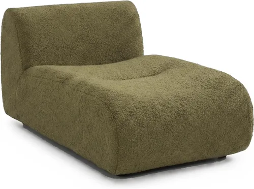 Miniatura 18 de Sofá individual modular curvado, sofá sherpa de espuma de 33 pulgadas, cómodos sofás de peluche para espacios pequeños, sofás modulares modernos