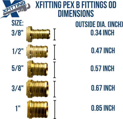 Miniatura 6 de XFITTING 1 pulgada Pex x 1 pulgada Adaptador Femenino NPT, 23-4-3=2X, 2 Piezas