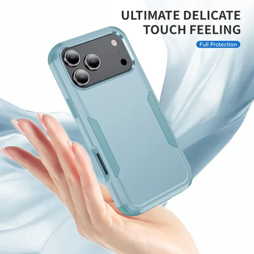 Miniatura 5 de Funda protectora para iPhone 17 Pro Max, tres capas, resistente, a prueba de golpes, a prueba de caídas, con armadura de goma de cuerpo completo