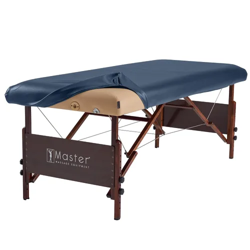 Miniatura 8 de Master Massage Funda de protección de mesa de masaje de cuero de vinilo de poliuretano rectangular universal para mesa de masaje, protector de Negro