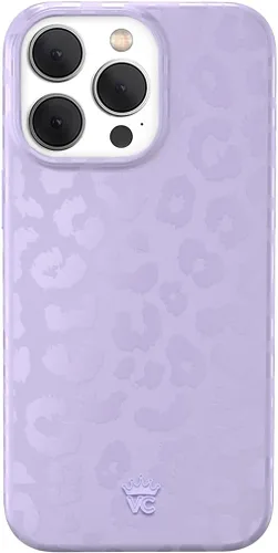 Miniatura 146 de VELVET CAVIAR Funda para iPhone 15 Pro, compatible con MagSafe, probada en caídas de 10 pies, estampado de leopardo y amatista púrpura