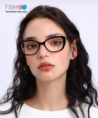 Miniatura 2 de Firmoo Lentes de lectura para computadora con bloqueo de luz azul, marco de acetato de ojo de gato vintage para mujer, 0.5 x 3.0 x