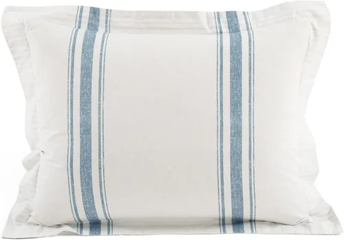 Miniatura 7 de Lush Decor Funda de Edredón Reversible de Algodón a Rayas Estilo Granja Twin XL Juego de 2 Piezas Azul - Juego de Ropa de Cama Twin XL - Funda