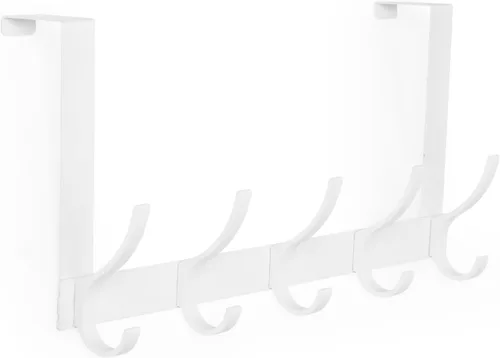 Miniatura 16 de Optish Ganchos sobre la Puerta, Ganchos Colgadores de Puerta para Colgar, Toalleros sobre las Puertas para Baño con 12 Ganchos para Abrigos, Negro