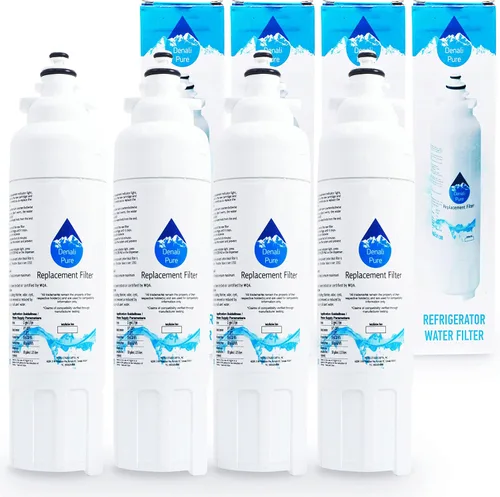 Paquete de 4 filtros de agua de repuesto para refrigerador LG LSXS26366S - Compatible con LG LT800P, ADQ73613401 cartucho de filtro de agua para