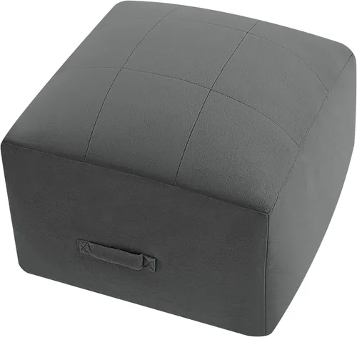 MeMoreCool Puf Otomano Cuadrado Relleno Reposapiés, Puf de Suelo Reposapiés con Relleno de Trozos de Espuma, Otomano Relleno Suave Reposapiés para