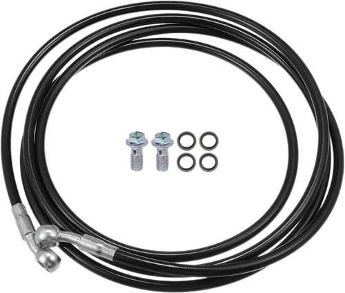 X AUTOHAUX Manguera de freno hidráulica para motocicleta, manguera de aceite para ATV, motocicleta, motocross, bicicleta de carreras, 98.4 in, color