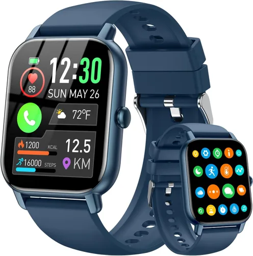 Miniatura 8 de Reloj inteligente para hombres y mujeres, pantalla HD de 1.85 pulgadas, rastreador de fitness Bluetooth, contador de pasos/monitor de sueño, más