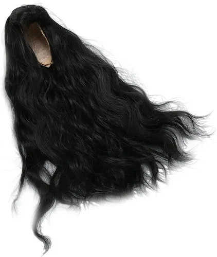 Miniatura 3 de Zerodis Peluca de muñeca articulada 1/6 peluca de muñeca de larga duración decoración calor para vestir muñecas (negro)