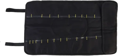 Lurrose Bolsa de herramientas rodante portátil plegable alicates destornillador, llave inglesa, estuche de transporte, bolsa enrollable, organizador