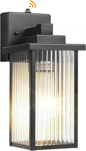 Miniatura 9 de Lámpara de pared para exteriores con sensor de anochecer a amanecer, luz exterior impermeable para porche de casa y garaje, aplique de pared