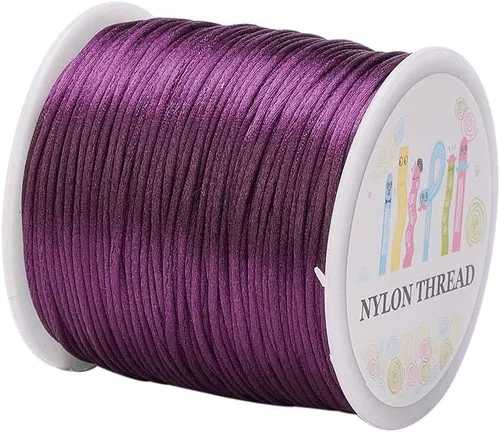 Miniatura 14 de Elecrelive - Cuerda de nailon de 200 yardas para pulseras, 200 yardas, cuerda de nailon para pulseras, 20 colores para collar, pulsera, joyería