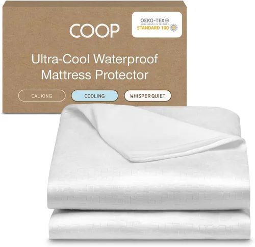 Miniatura 9 de Coop Home Goods Protector de colchón impermeable ultra fresco, tamaño individual, protector de colchón refrescante, lavable a máquina, funda de cama