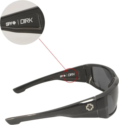 Miniatura 4 de Walleva Dos pares de lentes polarizadas de repuesto para lentes de sol Spy Optic DIRK, rojo fuego + azul hielo, Espejo rojo fuego recubierto