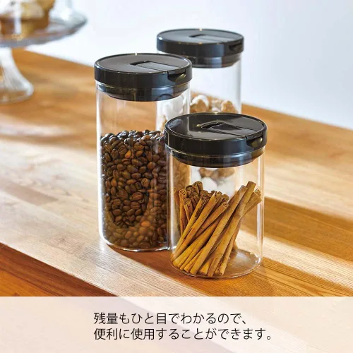 Miniatura 4 de HARIO MCNR-200-B Coffee Canister M, Black