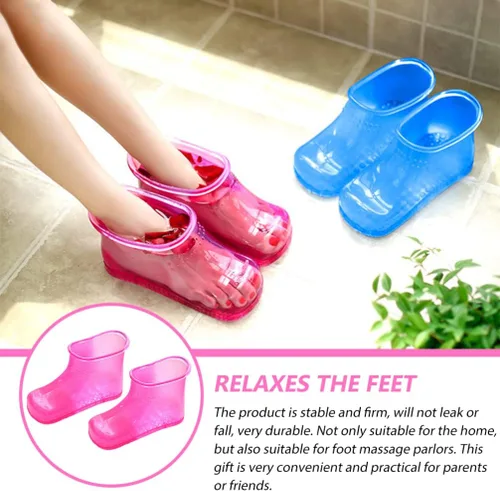 Miniatura 3 de Zerodeko Masajeador de pies Botas de masaje de baño de pies, 1 par de bañera de remojo de pies, baño de pies, spa, lavabo, cubo de pies