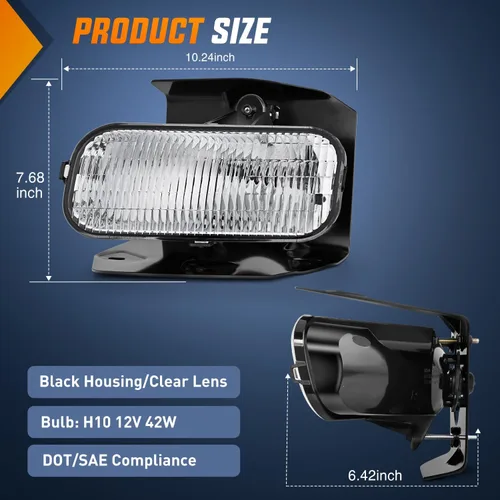 Miniatura 7 de Nilight Conjunto de luces antiniebla compatible con Ford F150 1999 2000 2001 2002 2003 F150 Heritage 2004 1999-2003 F250 Super Duty 1999-2002 Ford