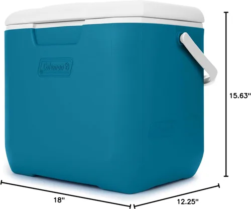 Miniatura 7 de Coleman Chiller - Enfriador de 9/16/30/48/60qt con retención de hielo, resistente a fugas, ideal para camping, conciertos, deportes y más Azul océano