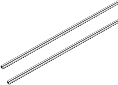 Miniatura 14 de uxcell Tubo redondo de acero inoxidable 304 0.118 in OD 0.008 in espesor de pared 9.843 in de longitud Tubo recto sin costura 2 piezas