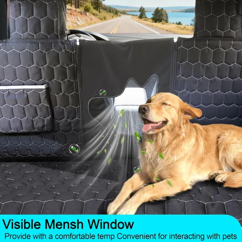 Miniatura 3 de Meginc Fundas de Asiento para Perros para Asiento Trasero, Asiento de Coche para Perros para Tesla Model 3, Funda de Asiento para Mascotas 100%