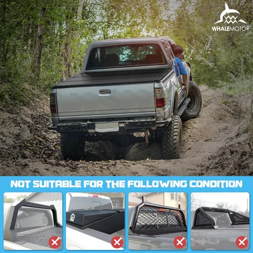 Miniatura 6 de Cubierta rígida de tres pliegues para plataforma de camioneta compatible con Nissan Frontier 2005-2025 de 5 pies de caja corta con o sin riel