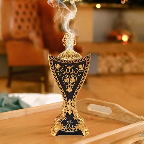Miniatura 4 de TERSCHELLING, Quemador de incienso de resina, quemador de incienso Bakhoor, quemador de incienso de carbón, para yoga, spa, aromaterapia, oficina