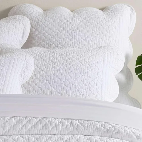 Miniatura 19 de Pine Cone Hill TAFT - Funda de almohada acolchada neutra, tamaño estándar, patrón de rayas multi/blancas