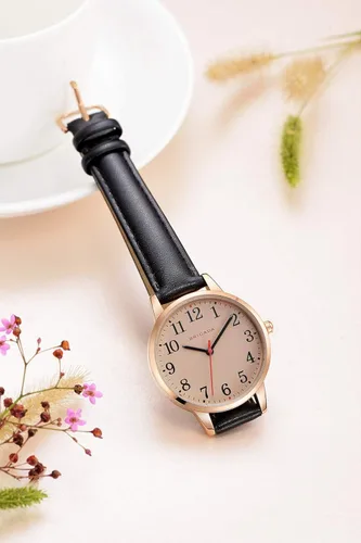 Miniatura 3 de BRIGADA - Reloj de mujer elegante reloj para mujer correa de cuero reloj de chicas para mujer impermeable
