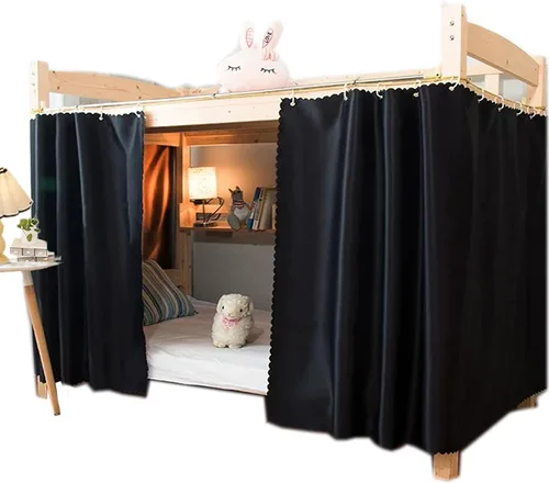 Miniatura 16 de Dorm Home - Cortinas opacas para literas, gruesas y sólidas, cortina de cama, tela para dosel de cama, para hombres y mujeres, cama individual