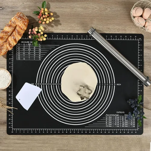 Miniatura 7 de Super Kitchen - Tapete de silicona antideslizante de 28 x 20 pulgadas para hornear tapetes antiadherentes, manteles individuales de encimera