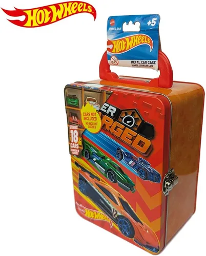 Miniatura 6 de Hot Wheels Bolsa de metal para automóvil a escala 1:64, 18 juguetes de almacenamiento y organizador, regalo para coleccionistas, niños a partir de 3
