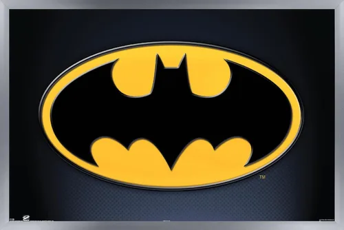 Miniatura 11 de Trends International DC Comics - Póster de pared de Batman con símbolos, 14.725 x 22.375 pulgadas, versión enmarcada de madera de granero