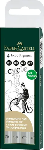 Miniatura 8 de Faber-Castell Ecco Pigment - Bolígrafo de punta de fibra, 0.016 in, color negro