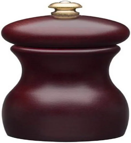 Miniatura 49 de Fletchers' Mill - Colección Marsala de molinillo de pimienta, cereza, 4 pulgadas, grosor ajustable fino a grueso, fabricado en Estados Unidos Negro