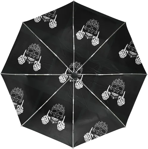 Miniatura 2 de Poeticcity Auto OpenClose Folding Umbrella, Strong Inner Print Travel Rain Umbrella, Portable Automatic Compact Anti-UV Sun Parasol