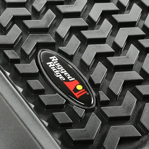 Miniatura 5 de Rugged Ridge Revestimientos de suelo delanteros para Jeep CJ/Wrangler YJ Negro 12920.21 Compatible con Jeep CJ-5 1976-1983; CJ-7 1976-1986