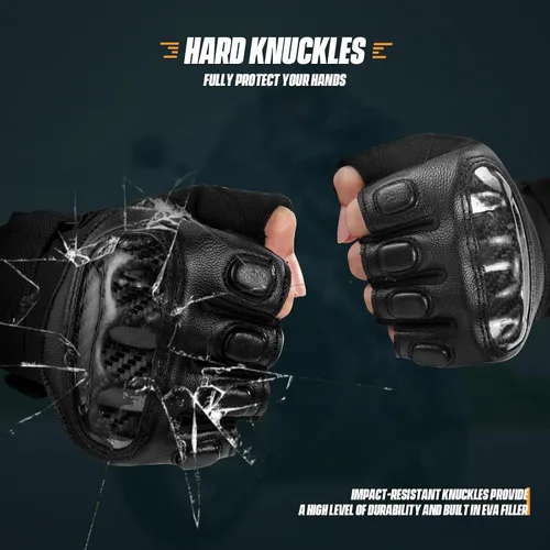 Miniatura 3 de OOPOR Guantes de motociclismo, guantes de ciclismo para hombres y mujeres, guantes de bicicleta sin dedos, guantes de bicicleta para levantamiento